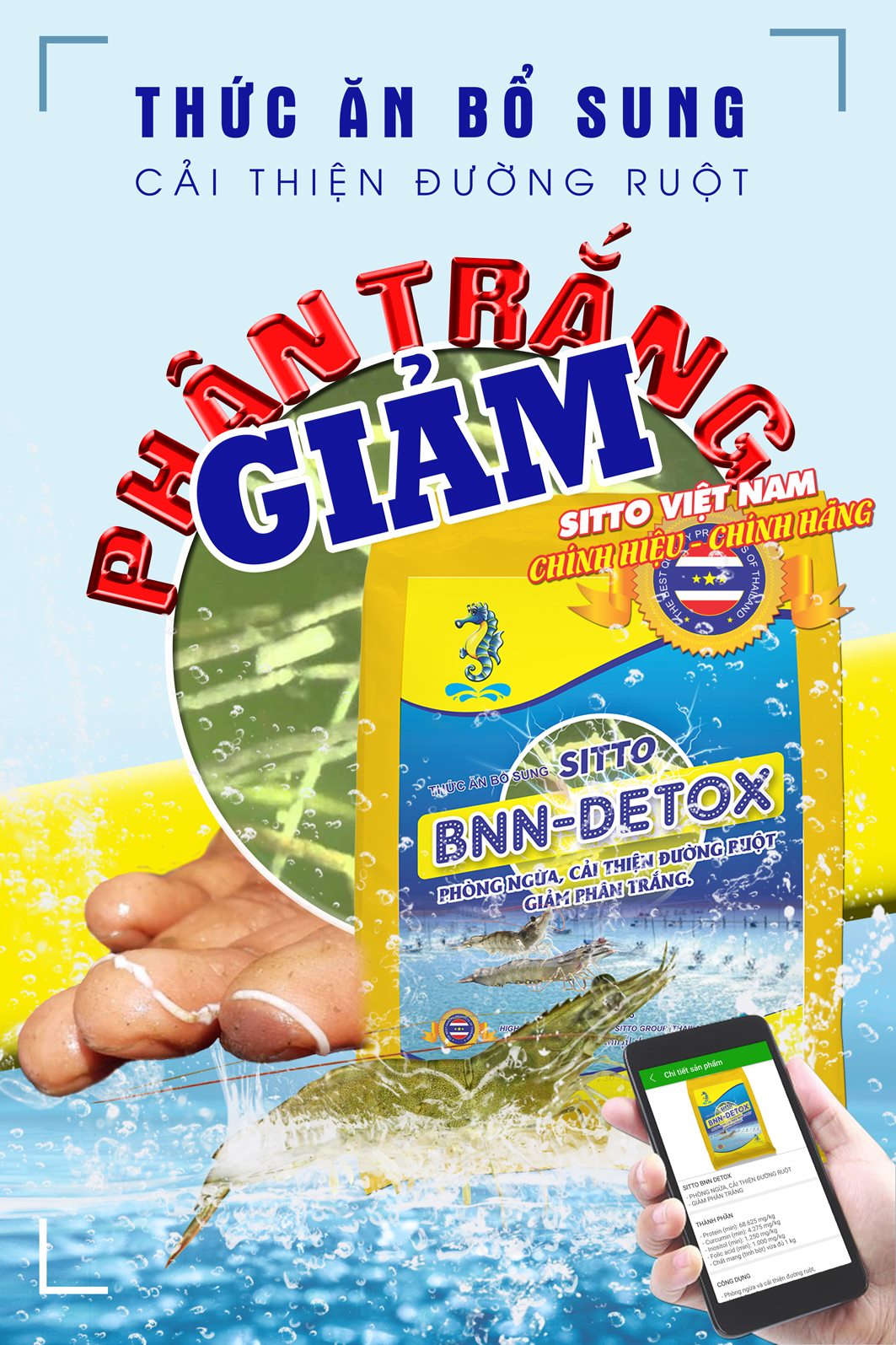 Sitto BNN-Detox (Gói 500g) - Thức ăn bổ sung cải thiện đường ruột