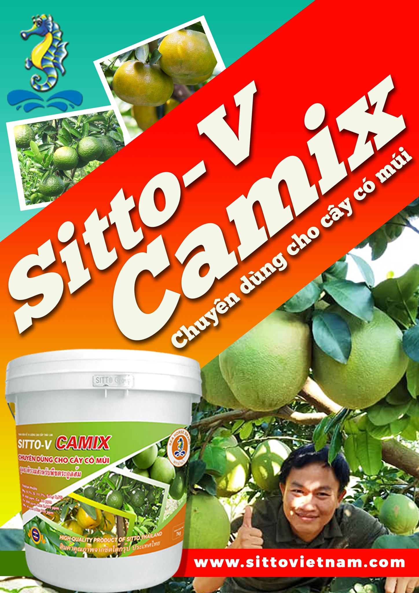 Sitto-V Camix (Cây có múi) (Xô 18kg) - Phục hồi cây sau thu hoạch