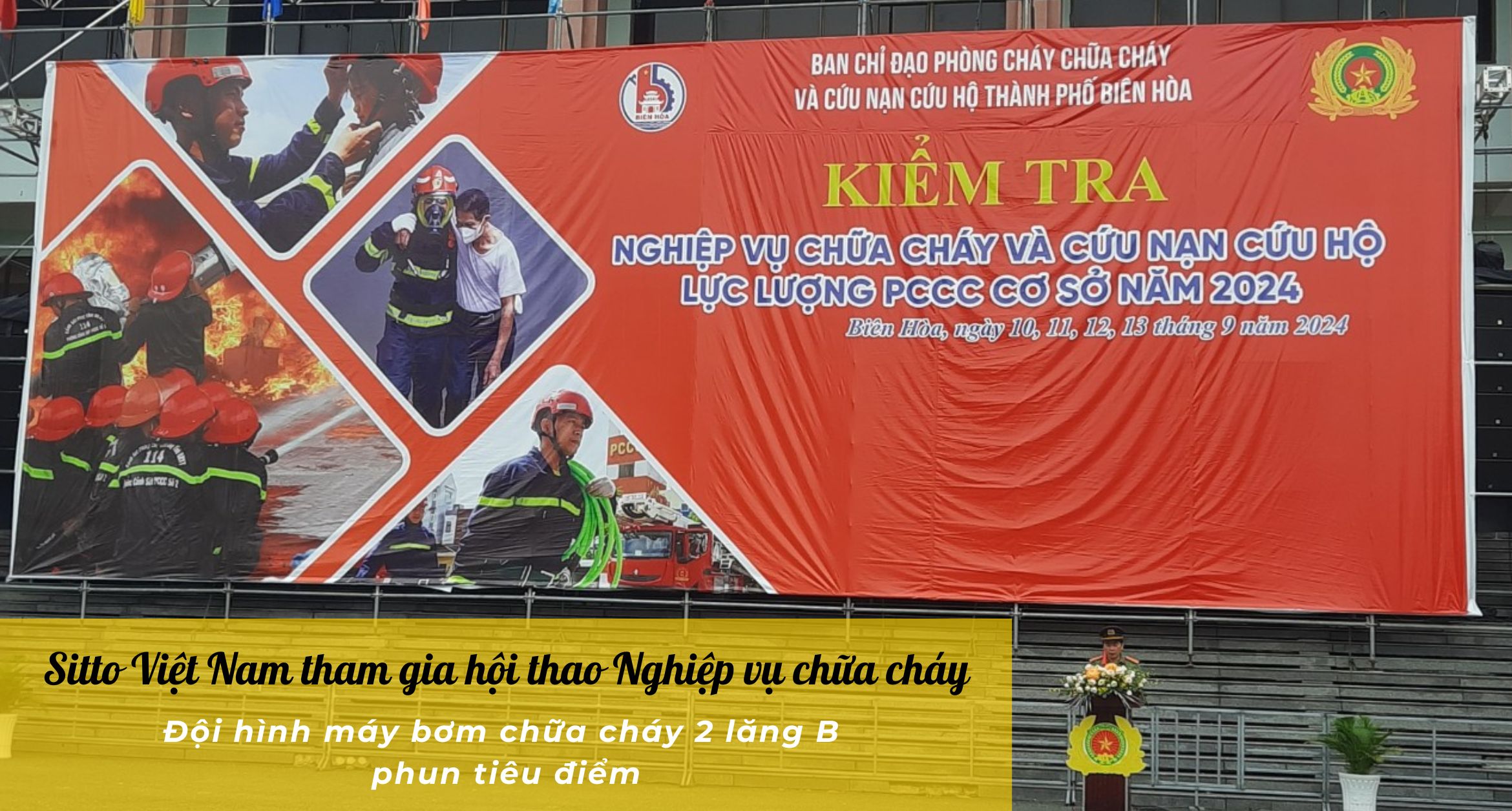 Sitto Việt Nam tham gia hội thao Nghiệp vụ chữa cháy