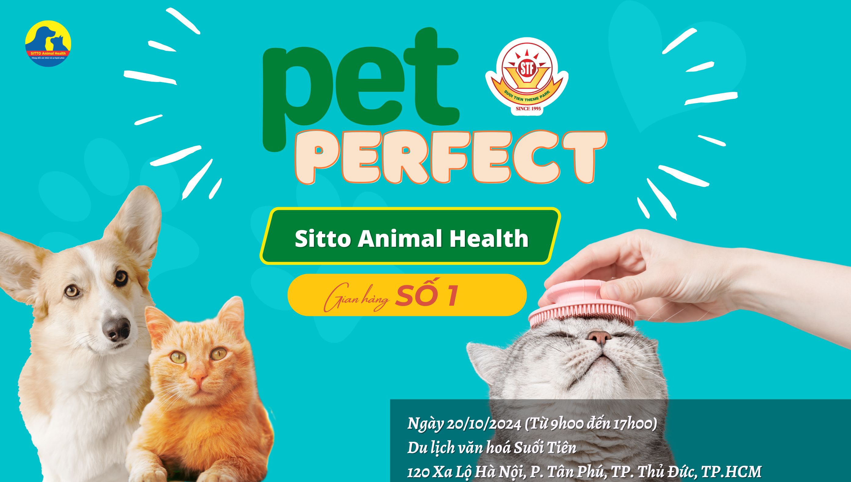 Sitto Animal Health đồng hành cùng Ngày Hội Thú Cưng Pet Perfect Suối Tiên 2024