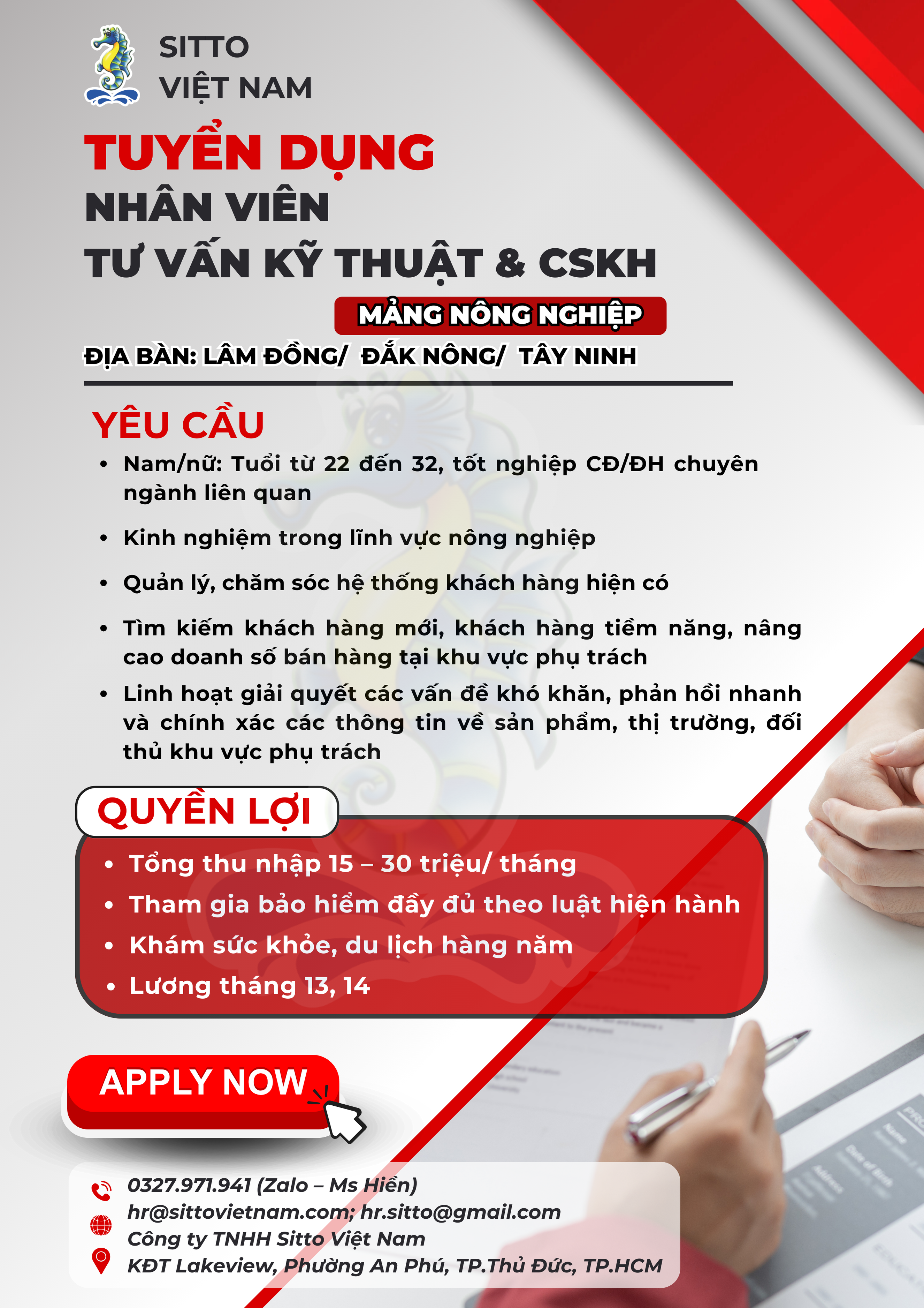 Tuyển dụng nhân viên mảng NN tháng 7