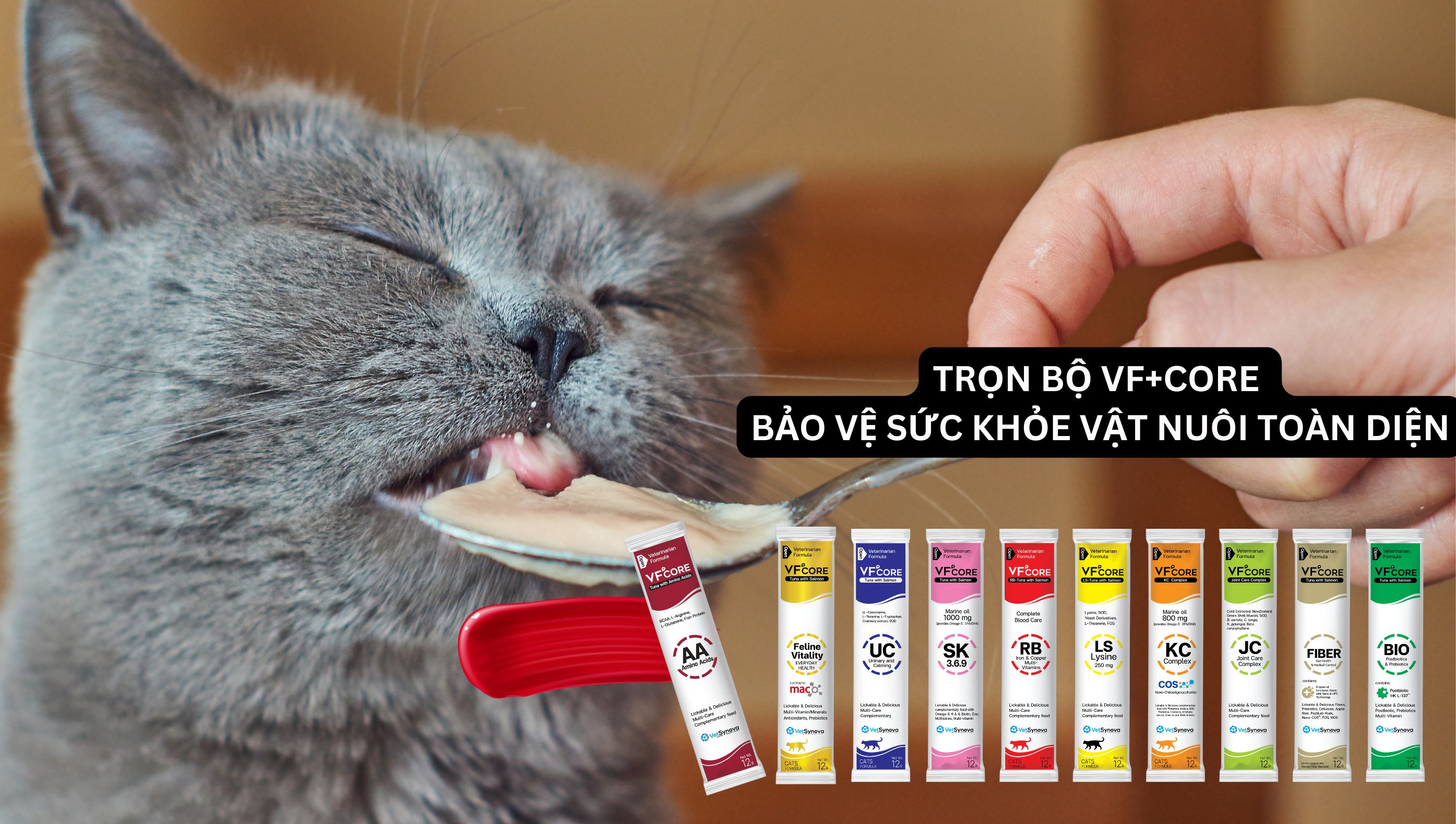 Trọn bộ VF+CORE - Giải pháp dinh dưỡng toàn diện cho vật nuôi | Sitto Animal Health