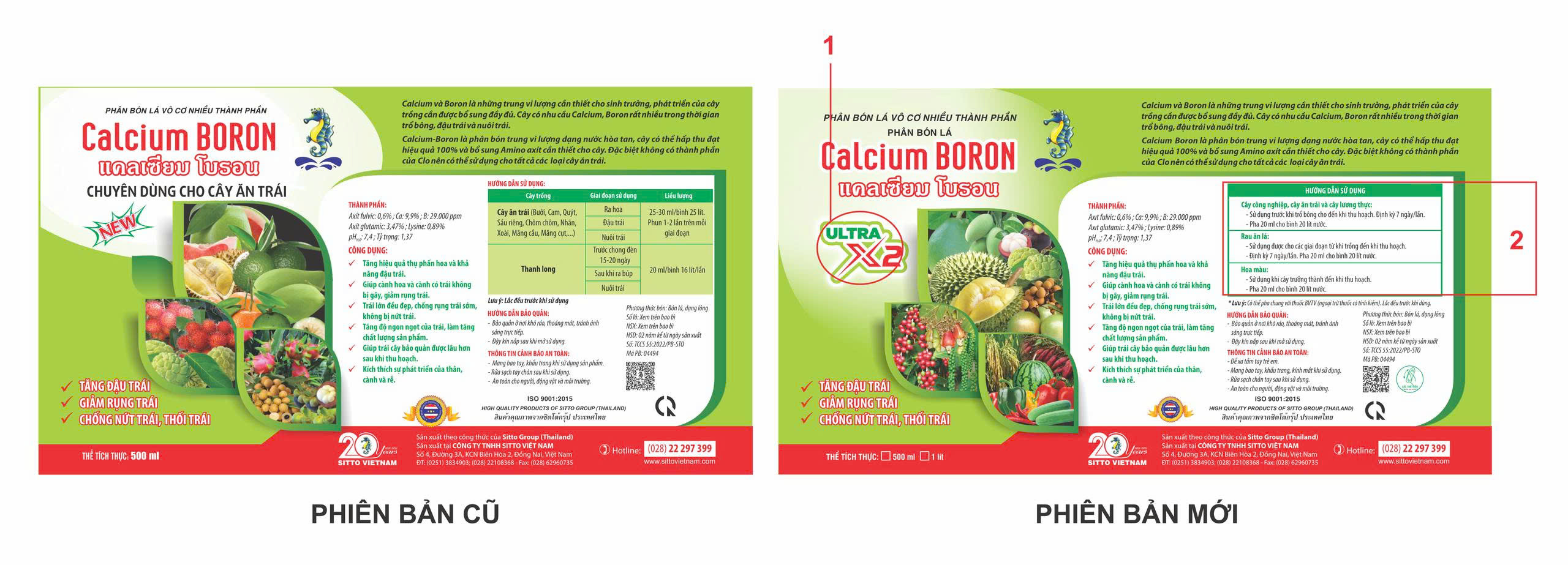 SITTO CALCIUM BORON (CAT) cải tiến mới - Ultra x2