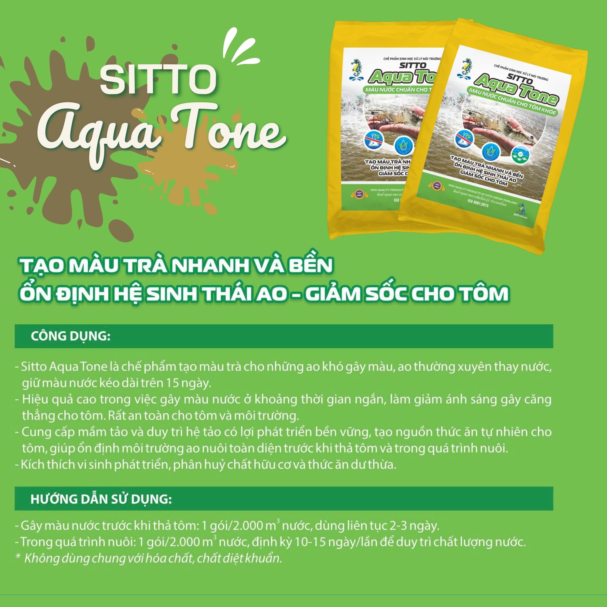 Hướng dẫn sử dụng Sitto Aqua Tone