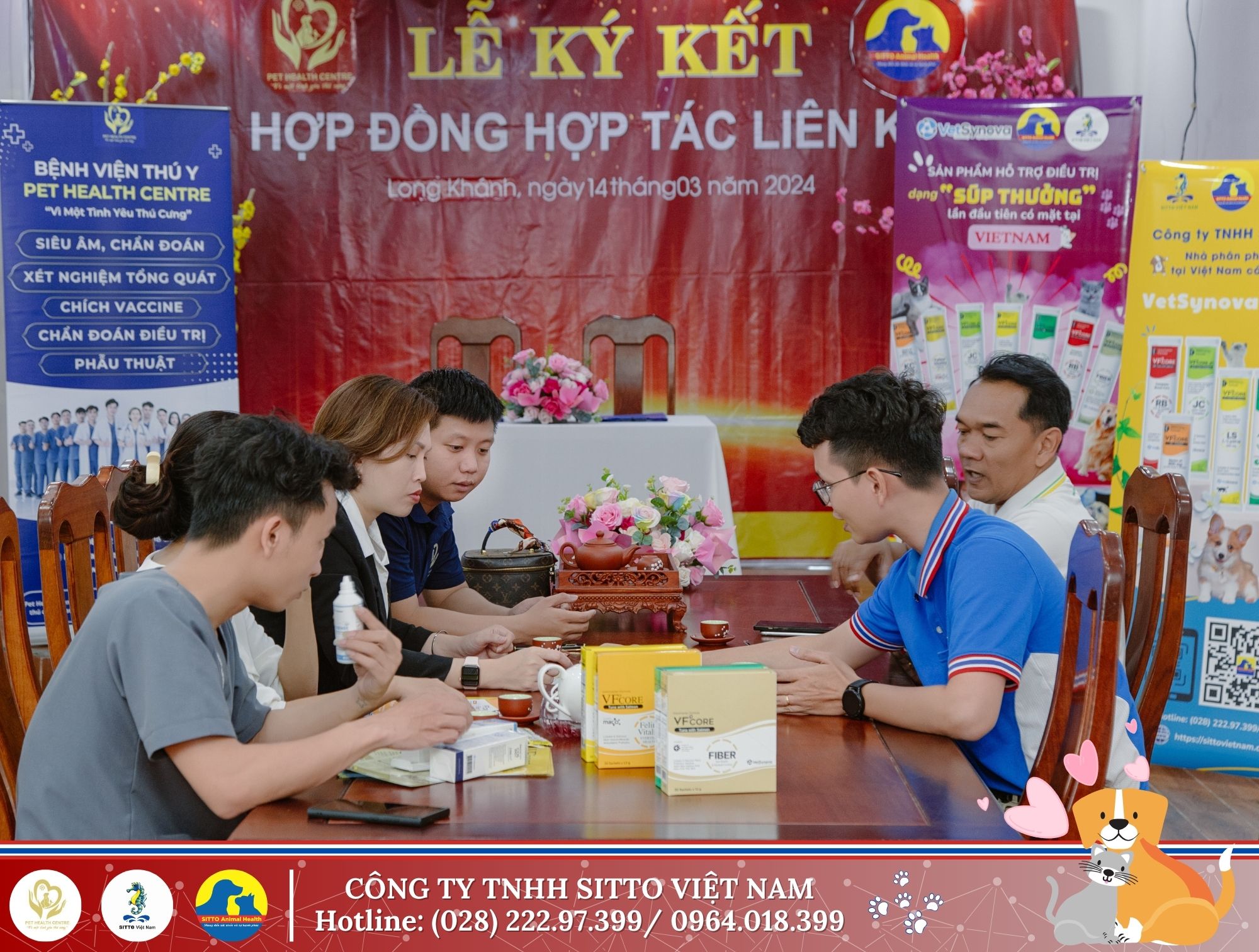 Công ty Sitto Việt Nam đã ký kết hợp tác liên kết với Bệnh viện Thú y Pet Health Centre