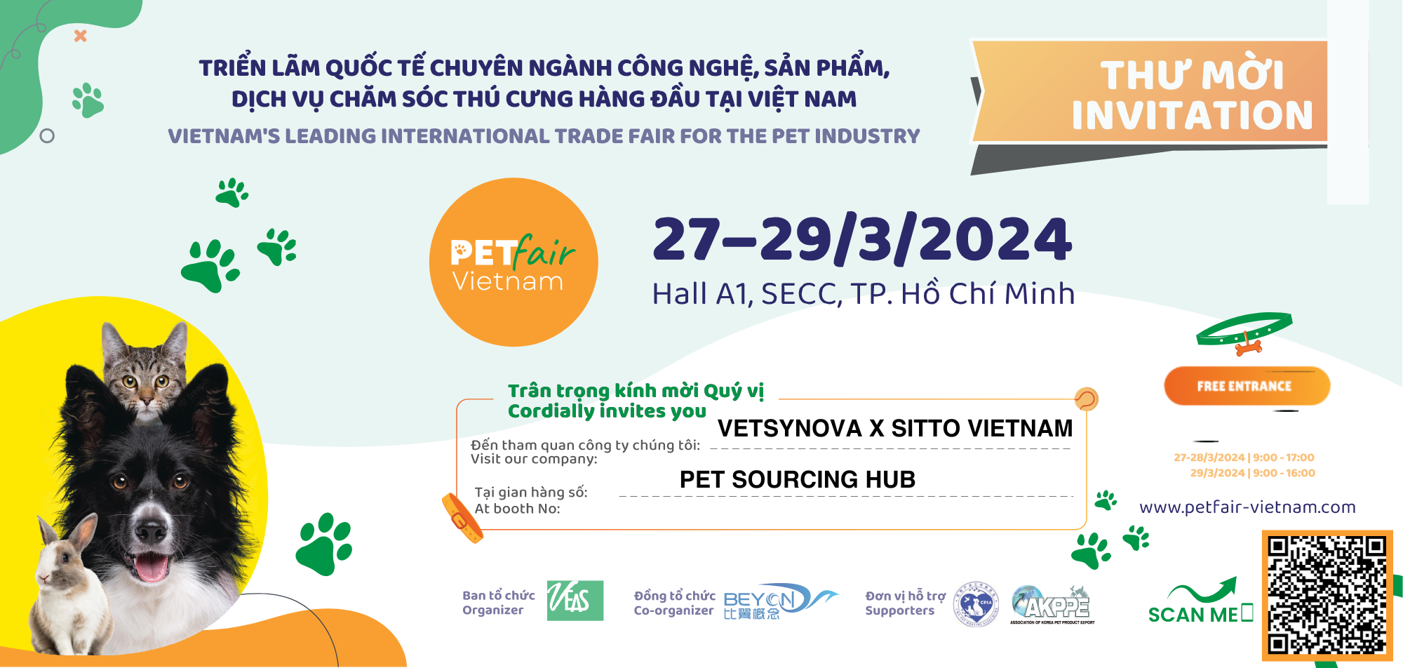 Petfair - Triển lãm quốc tế ngành công nghệ, sản phẩm, dịch vụ chăm sóc thú cưng hàng đầu Việt Nam