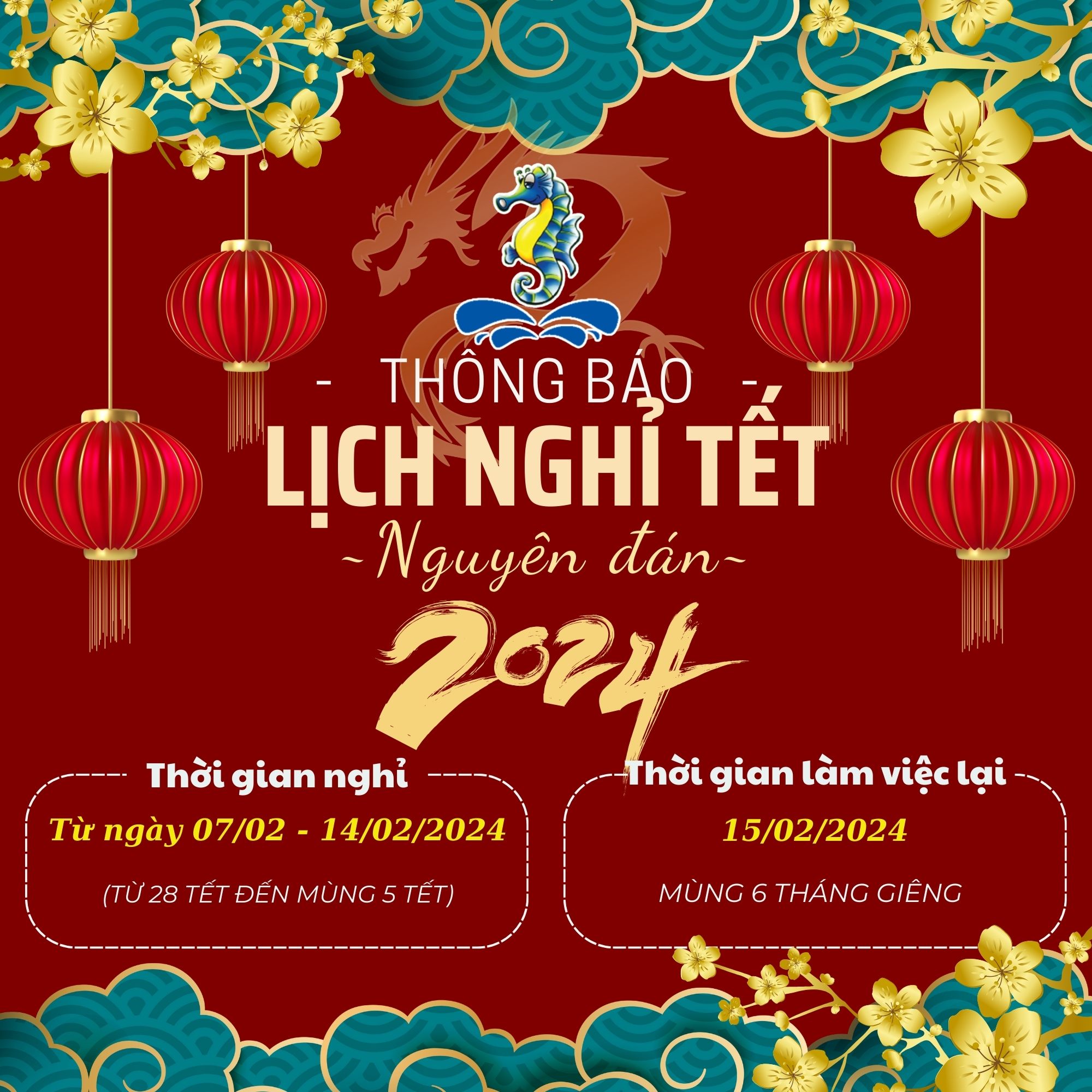 Lịch nghỉ Tết Nguyên Đán 2024 - Sitto Việt Nam