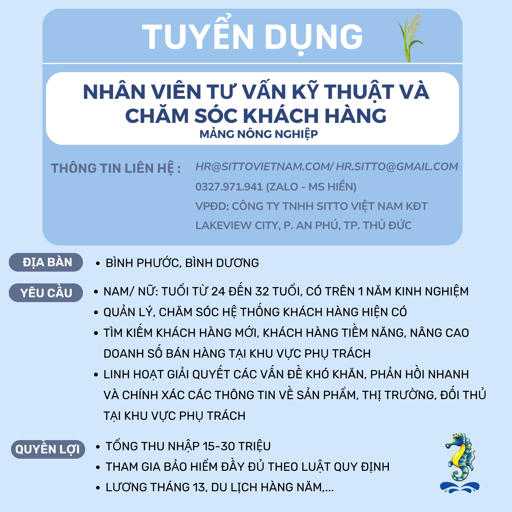 Tuyển dụng tháng 10.2023