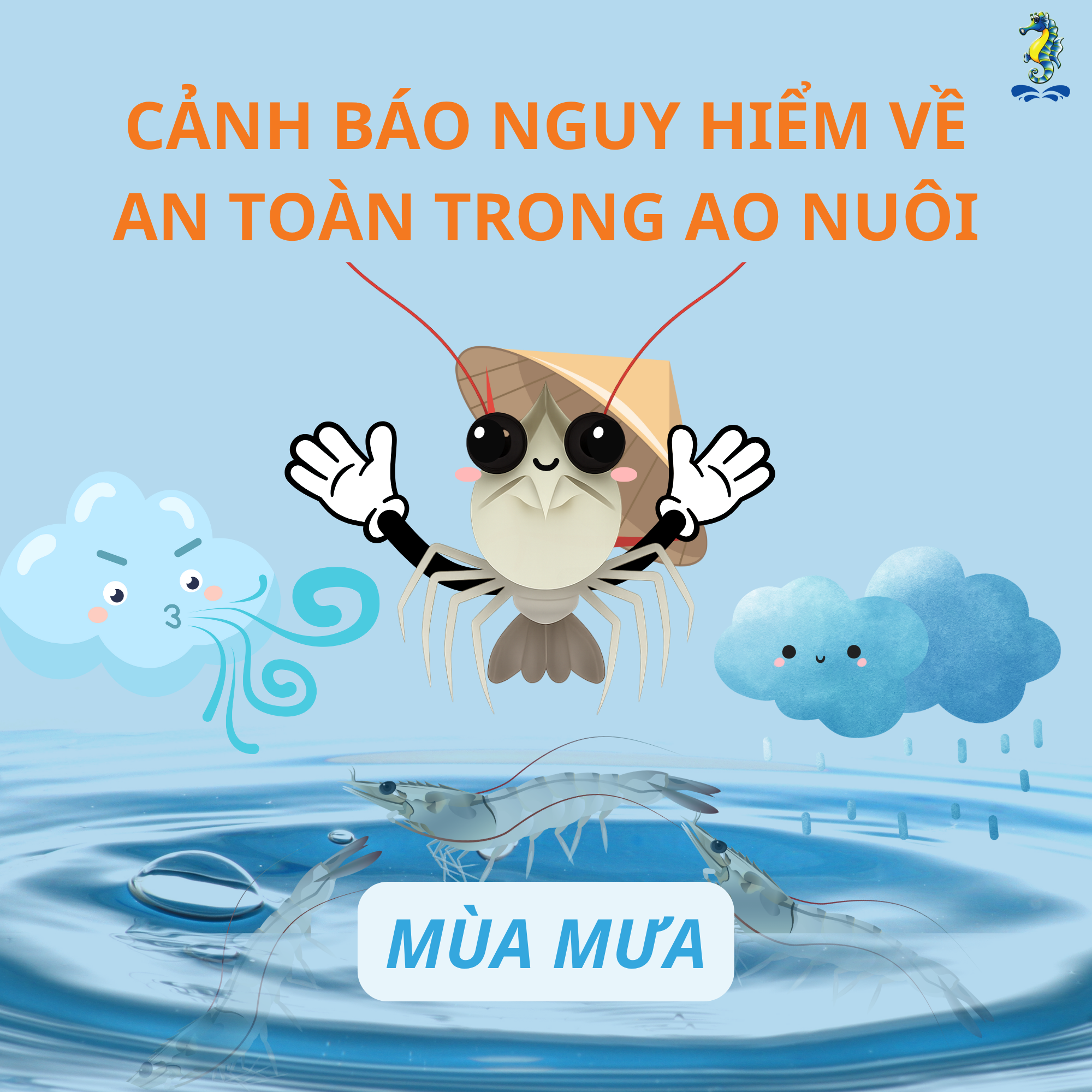 CẢNH BÁO NGUY HIỂM VỀ AN TOÀN ĐIỆN VÀ AN TOÀN LAO ĐỘNG TRONG AO NUÔI TÔM