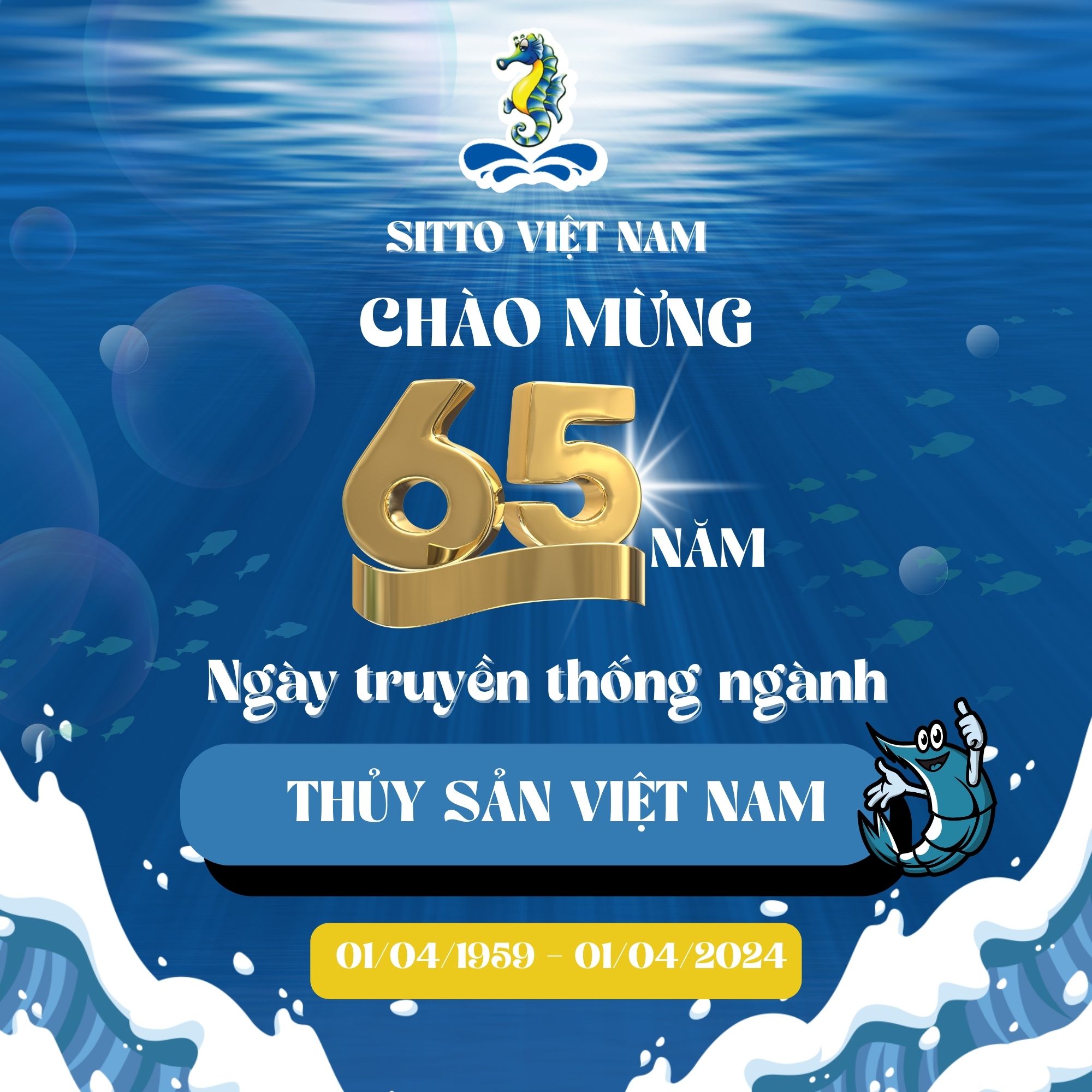 Chúc mừng kỷ niệm 65 năm Ngày truyền thống ngành thủy sản