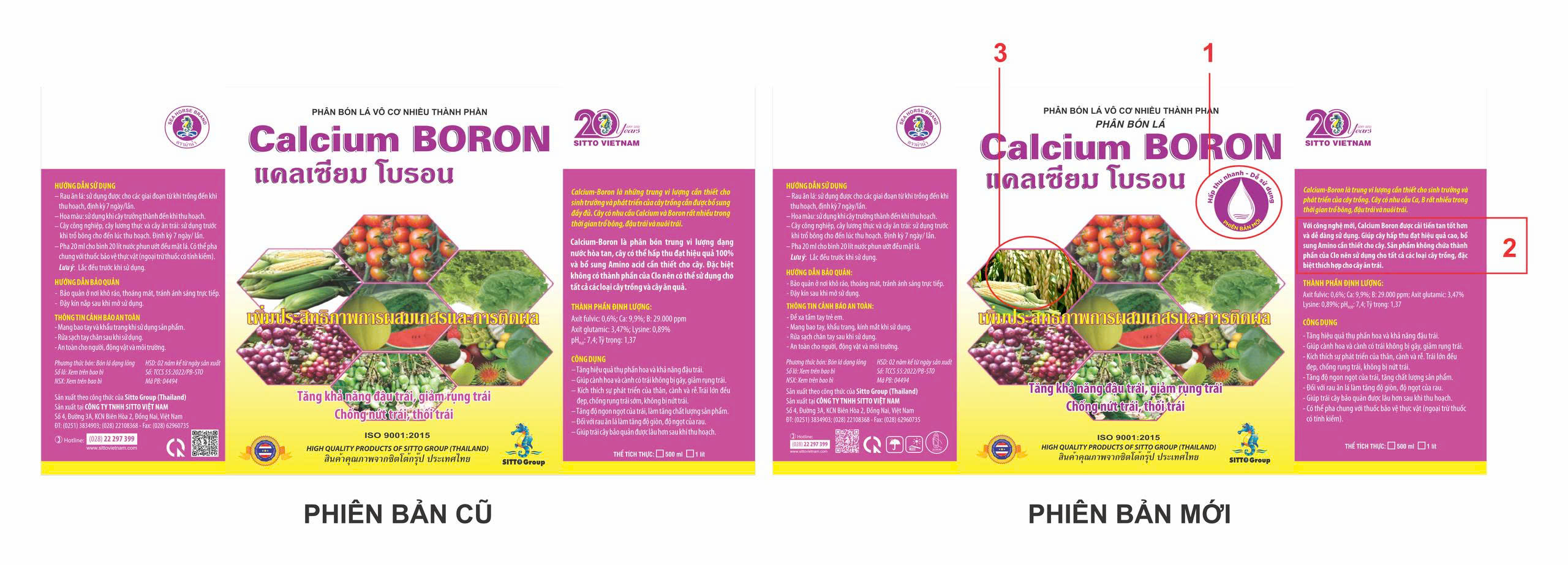 SITTO CALCIUM BORON – PHIÊN BẢN NÂNG CẤP, CẢI TIẾN MỚI
