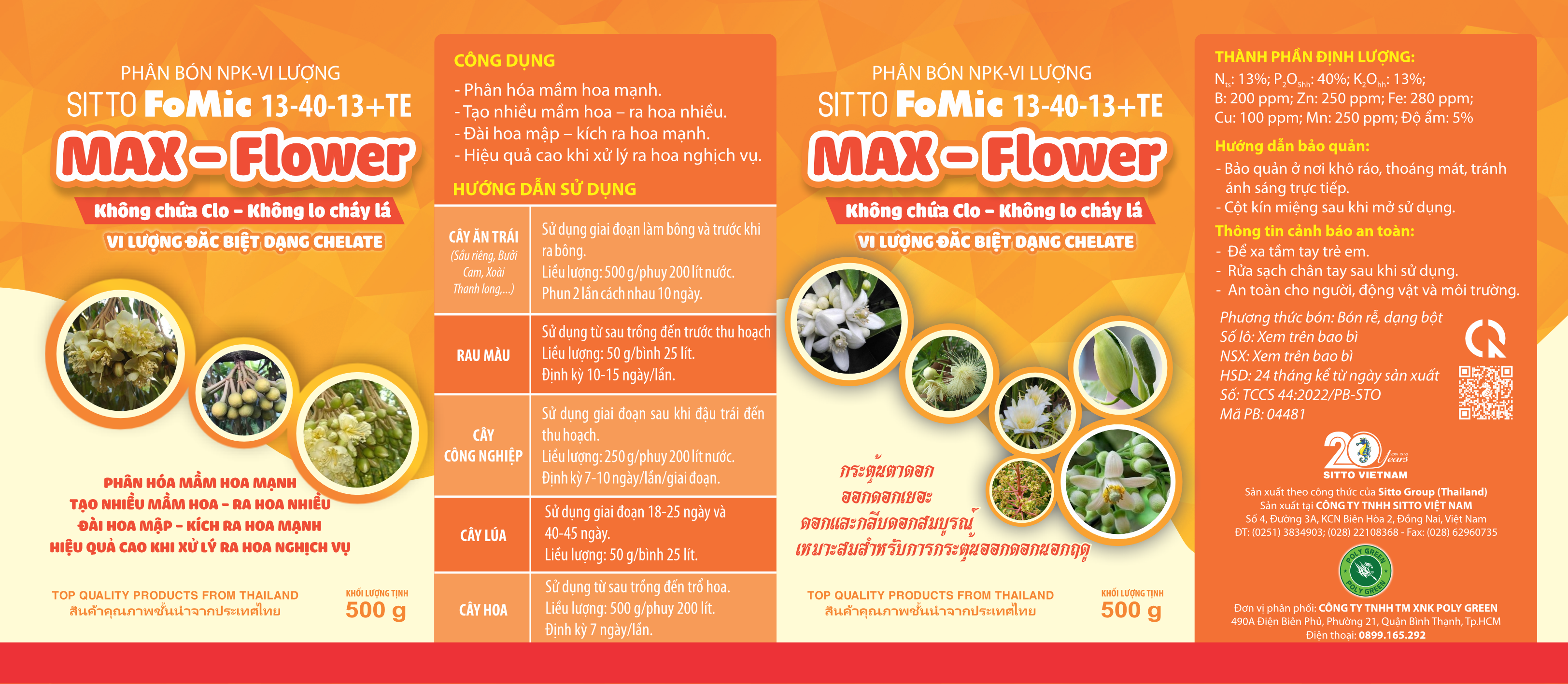 4. Sitto Fomic 13-40-13+TE - MAX FLOWER