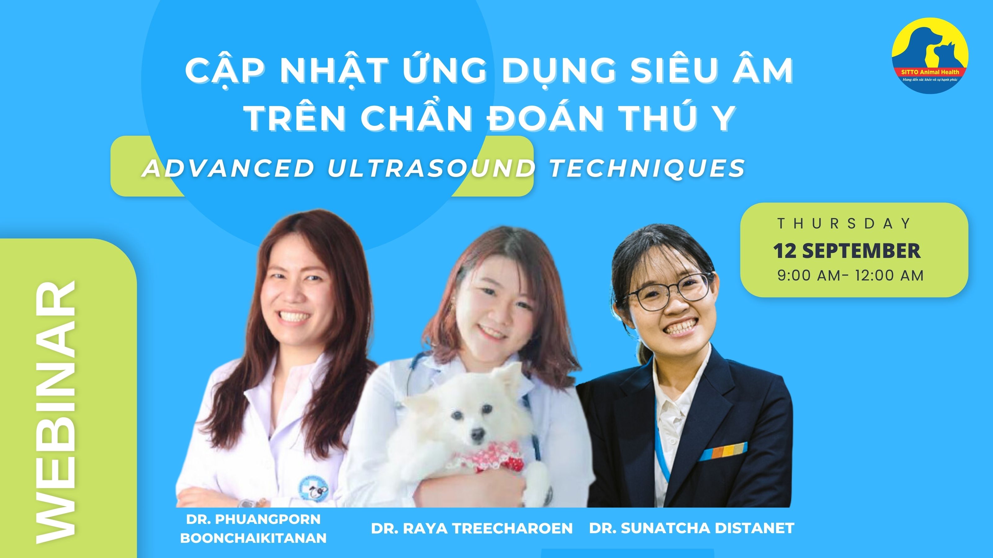 WEBINAR - CẬP NHẬT ỨNG DỤNG SIÊU ÂM TRÊN CHẨN ĐOÁN THÚ Y (ADVANCED ULTRASOUND TECHNIQUES)