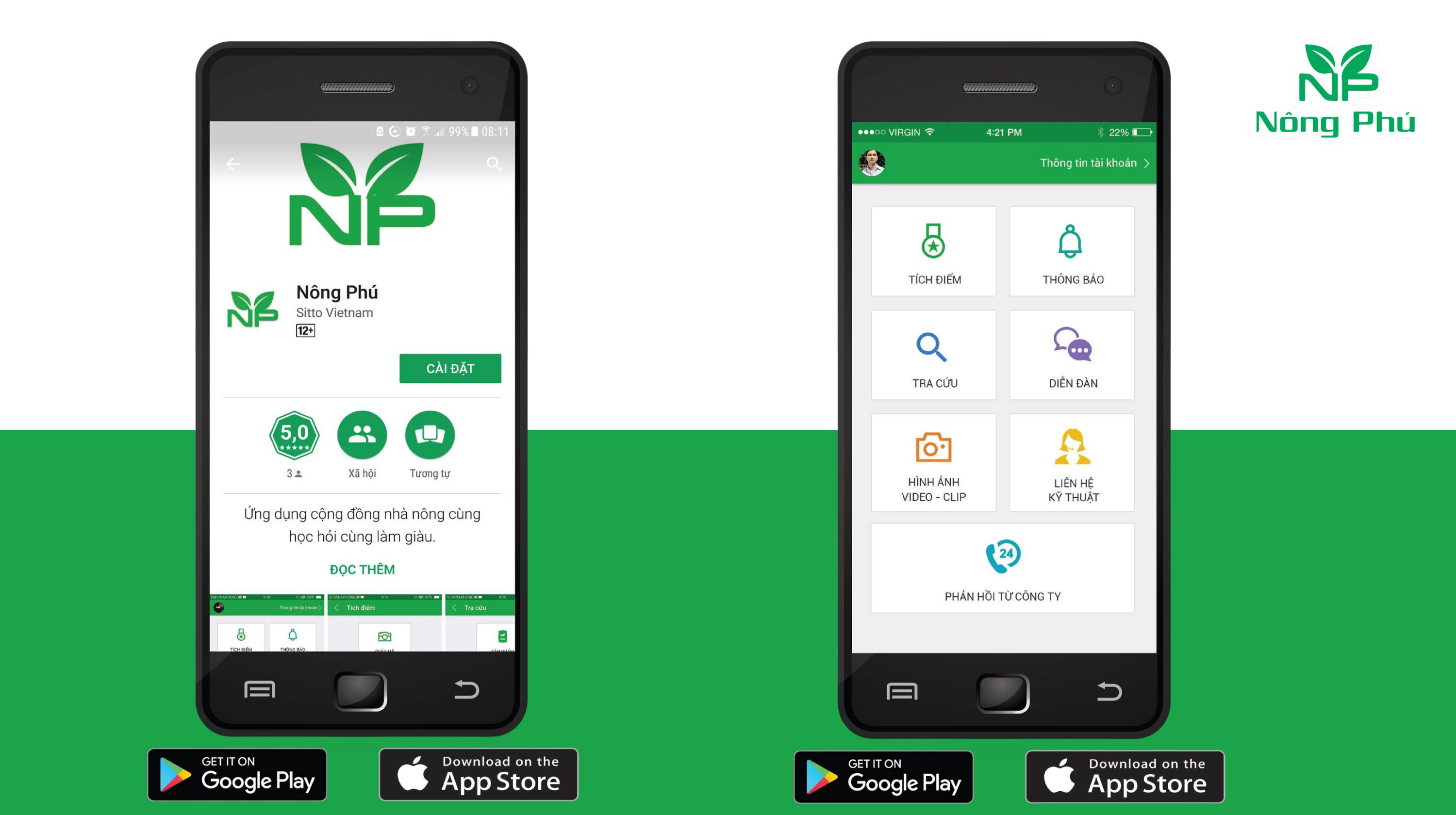 Ứng dụng Nông Phú đã hoạt động trở lại trên App Store (iOS)